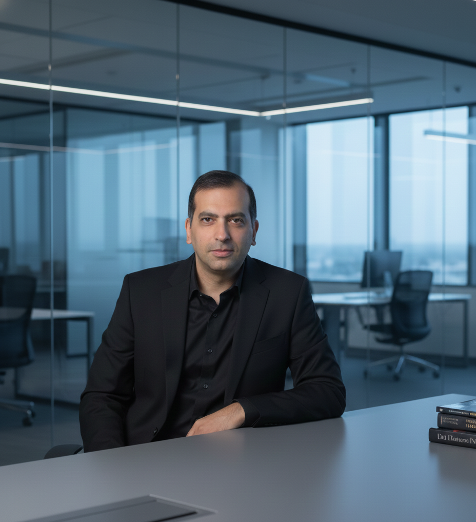 Aidin Faridnejad in his office